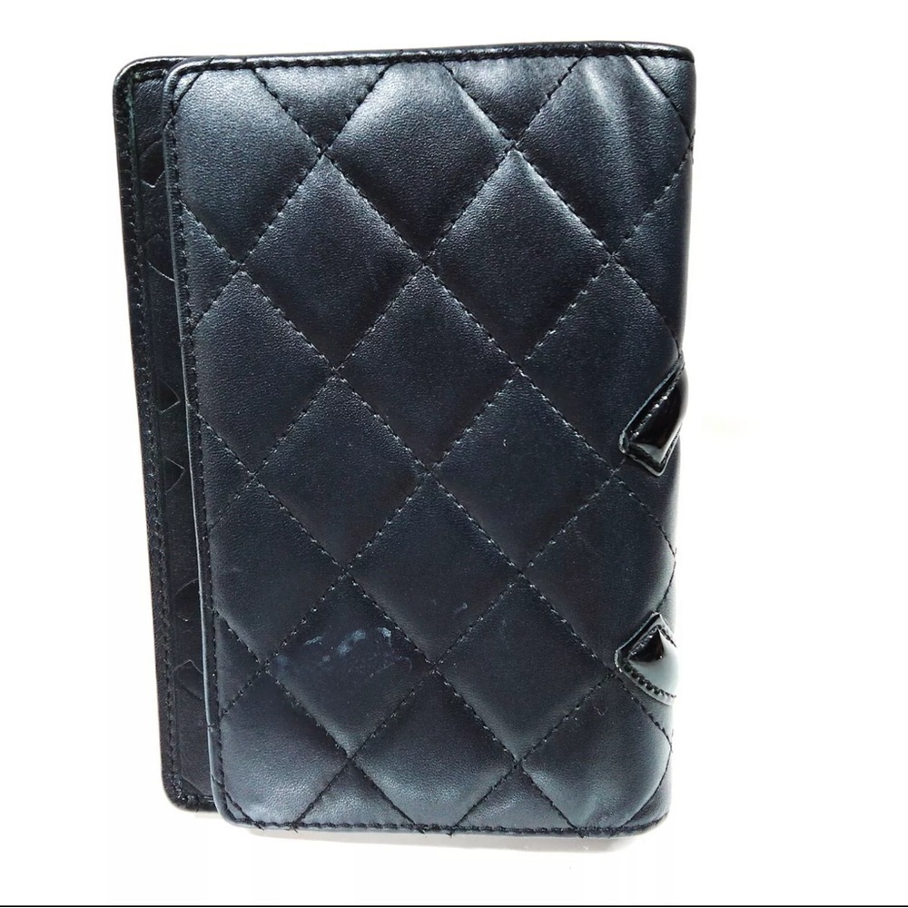 Chanel Calfskin Quilted Small Cambon Agenda Planner Black - Picture 2 of 9